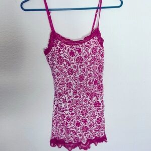 American Eagle Outfitters Pink Lace Camisole